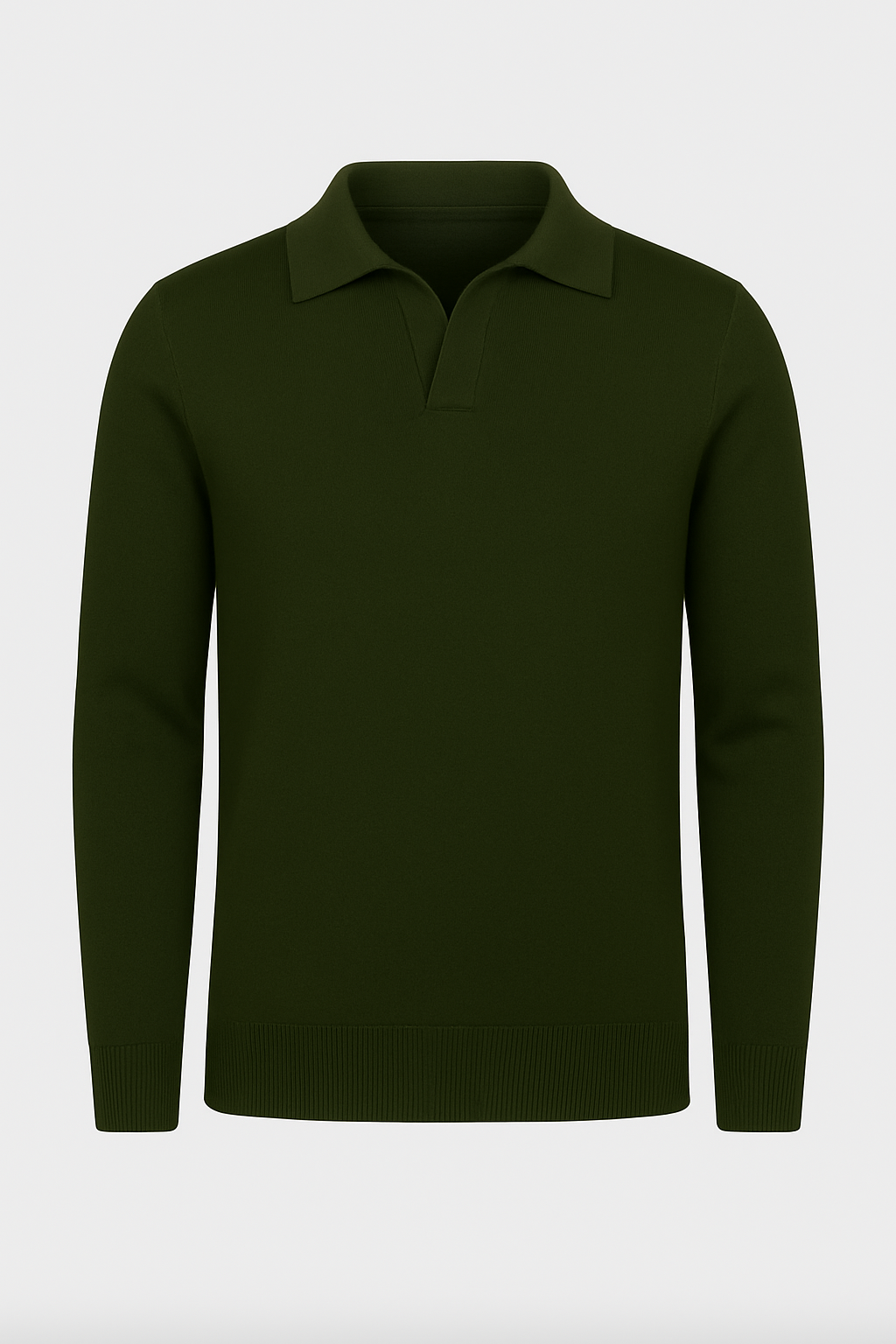NOAH MERINO BUTTONLESS POLOSHIRT