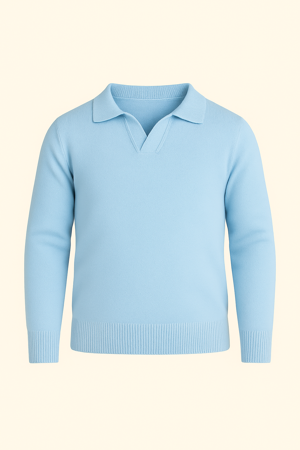 NOAH MERINO BUTTONLESS POLOSHIRT
