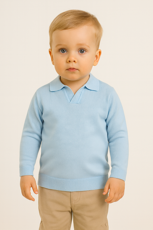 NOAH MERINO BUTTONLESS POLOSHIRT