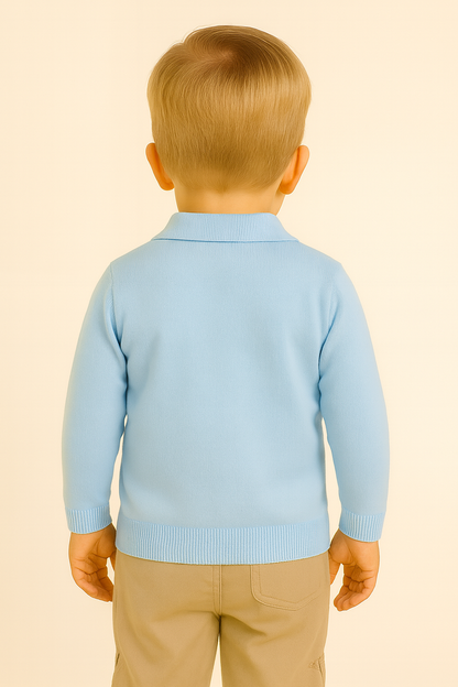 NOAH MERINO BUTTONLESS POLOSHIRT